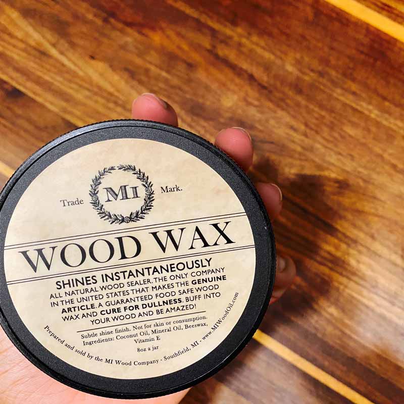 MI Wood Wax - Food Safe, All natural sealer and polish